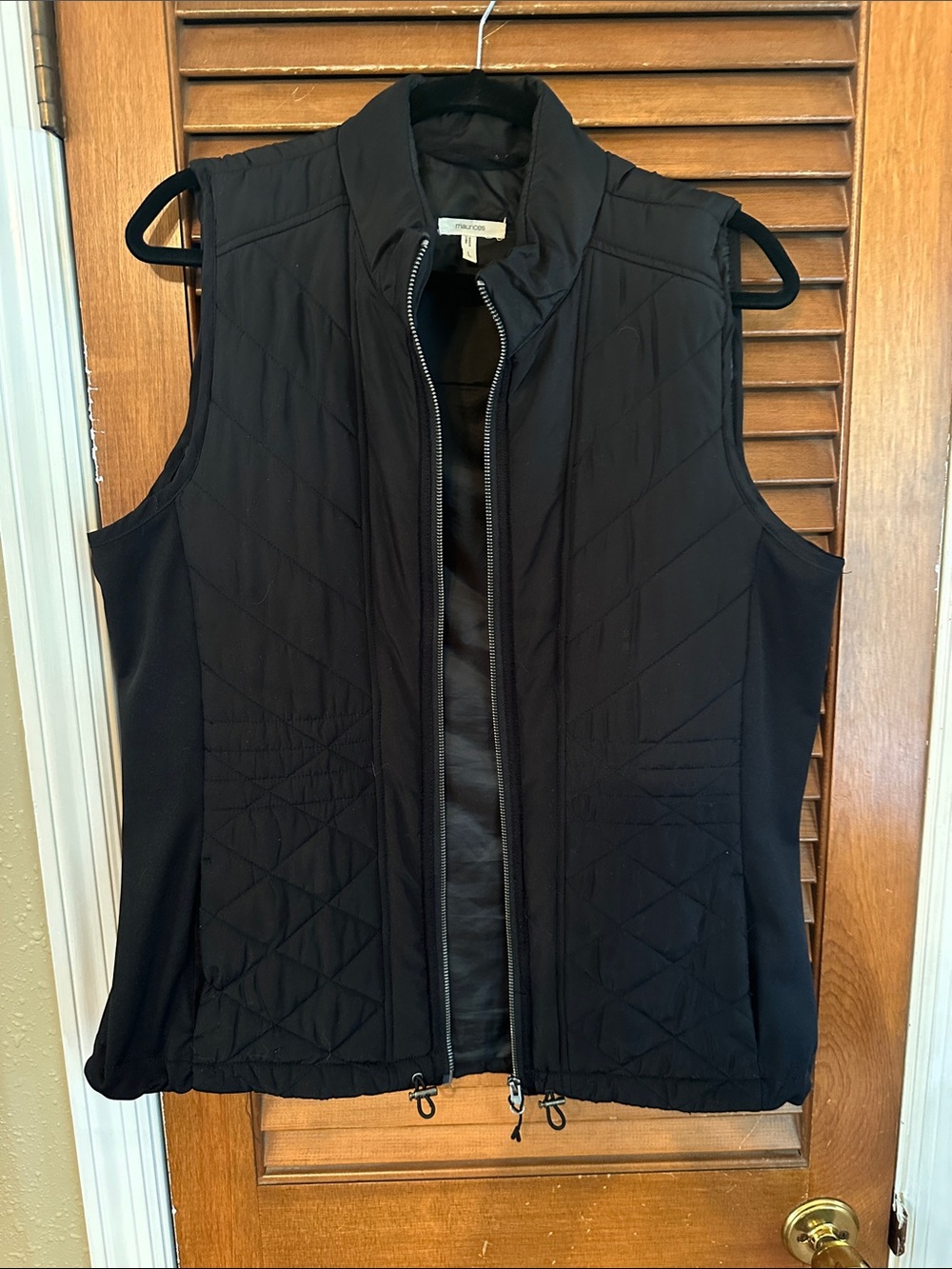 Maurice’s Black lightweight Quilted Sleeveless Vest Jacket